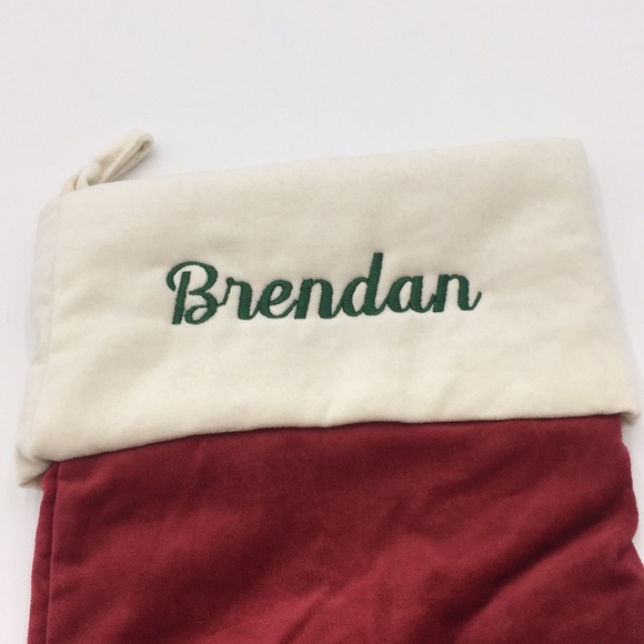 Pottery Barn Velvet Christmas Stocking “Brendan” - Picture 8 of 11